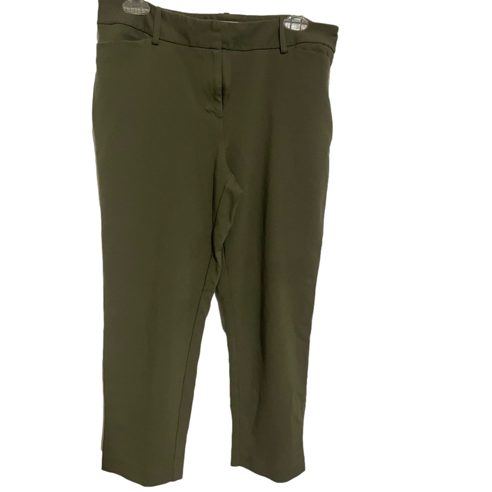 Liz Claiborne Green Cotton Capri Pants
